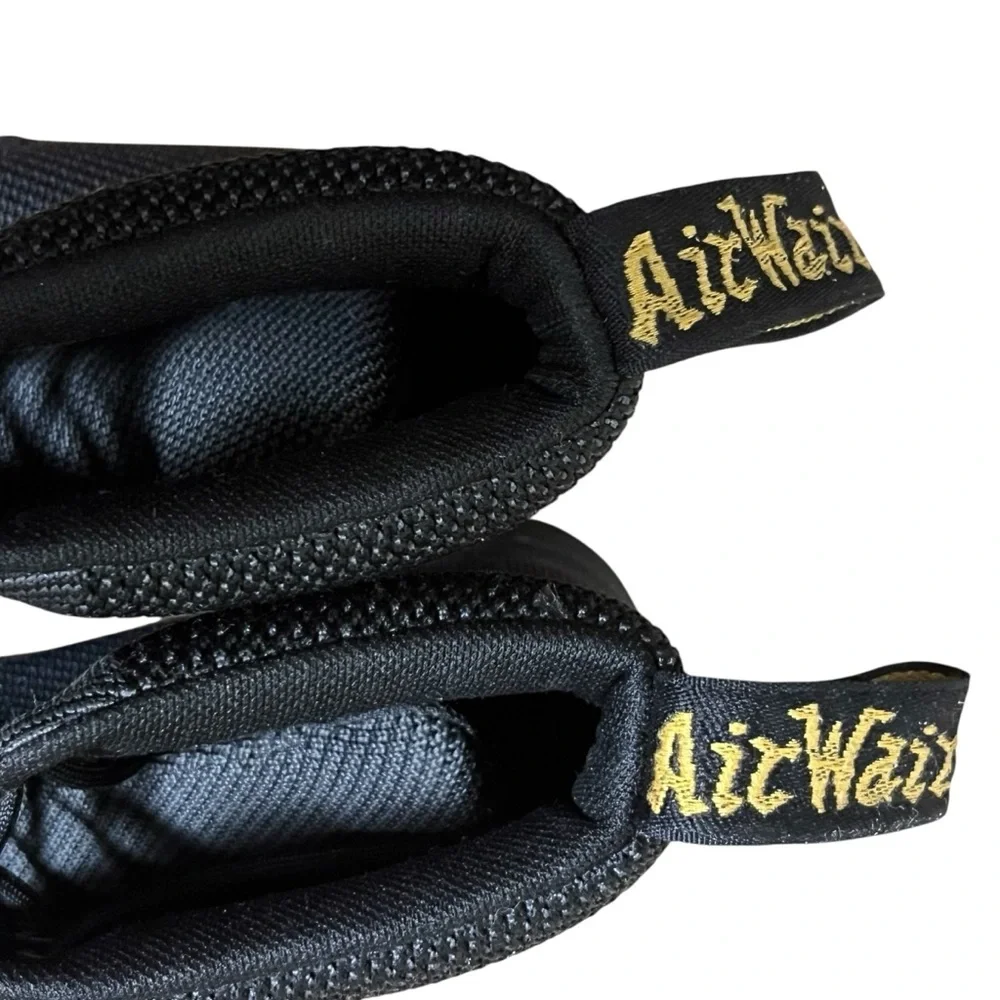 Dr. Martens Black Textured Rigal Knit 8 Eye Boots Combat Black Unisex — Size 7 - Picture 10 of 15